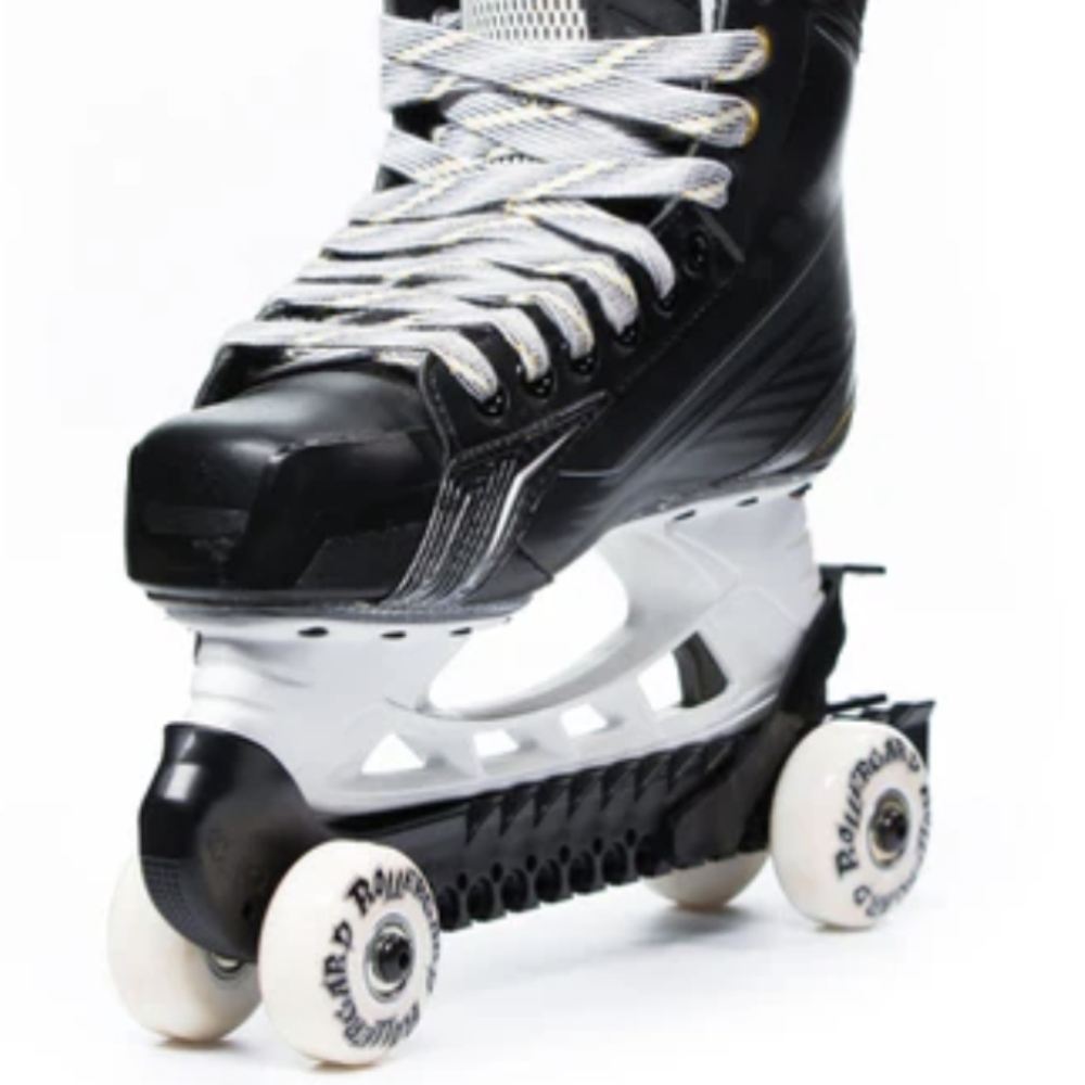 New Rollergard Hockey Skate Guards With Wheels Black Full Length 13.5" - Picture 2 of 14